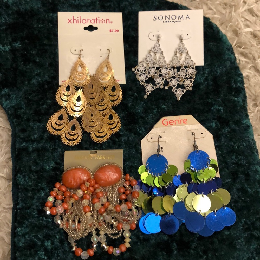 Fun collection of dangle earrings